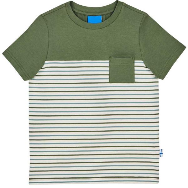 Finkid Kinder T-Shirt Surffari Bronze-Green/Charcoal