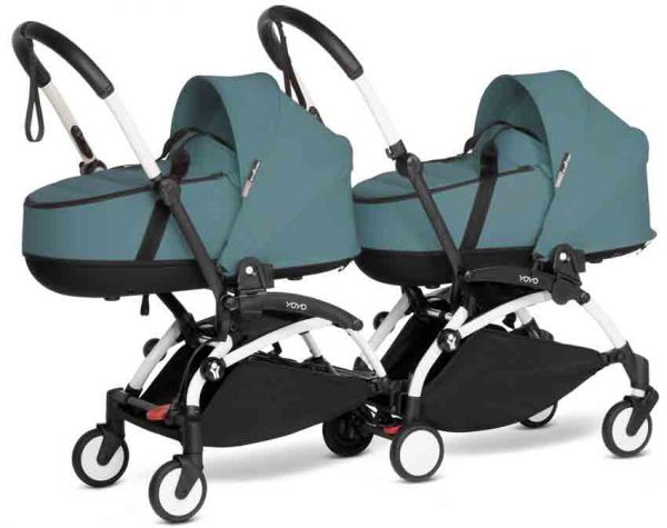 BABYZEN YOYO 2 twin stroller with carrycot