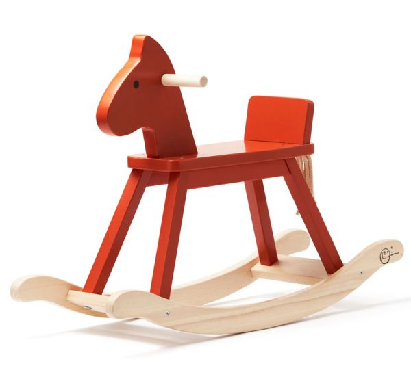 Kids Concept Schaukelpferd Carl Larsson Orange-Rot