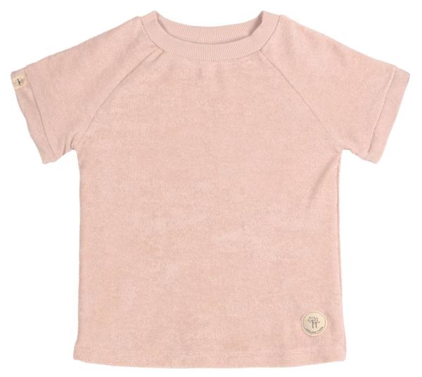 Lässig Frottee Shirt Powder Pink