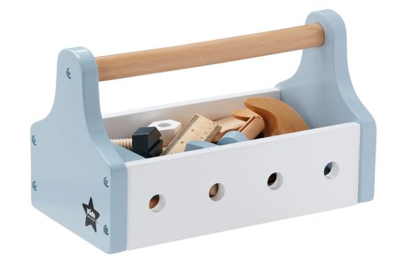 Werkzeugkiste für Kinder aus Holz in blau von Kid's Concept