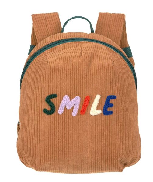 Lässig Kindergartenrucksack Little Gang Cord Smile Caramel