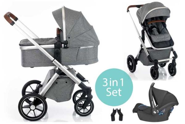 Beqooni stroller 3-in-1with Maxi Cosi