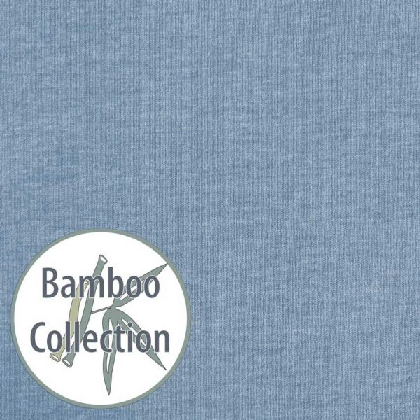 Theraline Stillkissenbezug Bambus Melange Blau-Grau