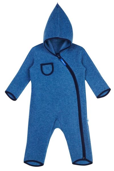 Finkid Overall Puku Wool Real Teal /Navy