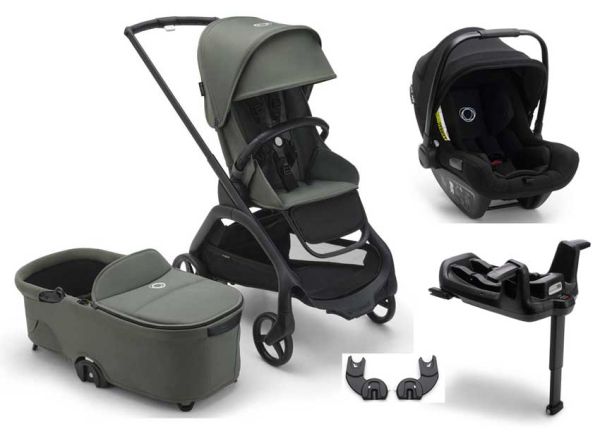 Bugaboo Dragonfly pram set 3-in-1 with baby car seat and Isofix