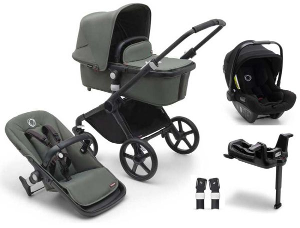 Bugaboo Fox Cub pram 4-in-1 with Bugaboo Turtle Air baby car seat with Isofix