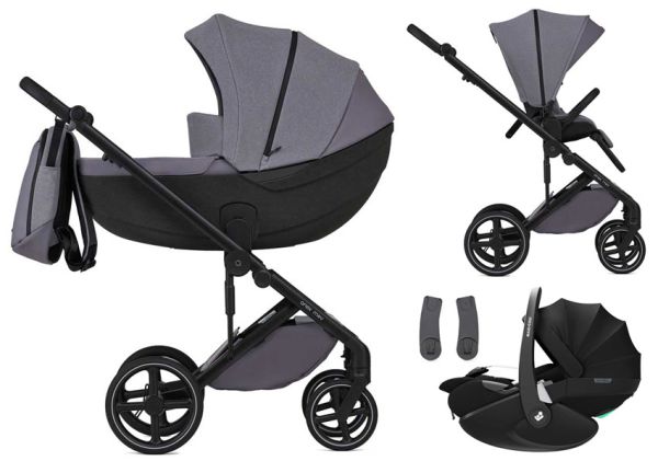 Anex MEV pram 3-in-1 with Maxi Cosi Pebble 360 Pro 2 lie flat position