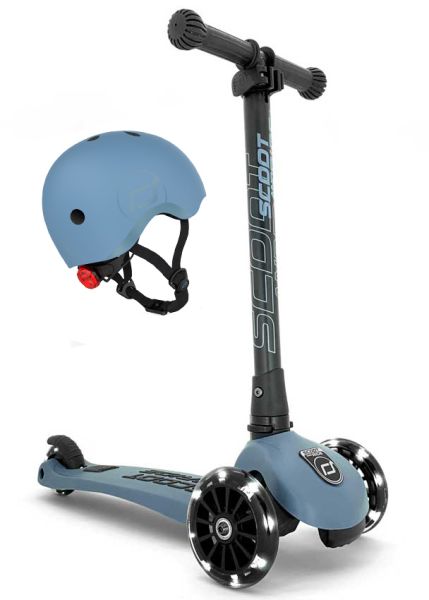 Scoot and Ride Highwaykick 3 LED with Helmet