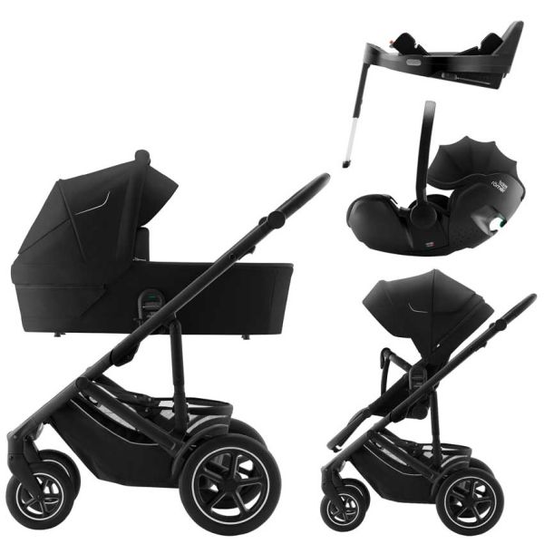 Britax Smile 5Z Kinderwagen-Set 4-in-1 mit Baby-Safe Pro i-Size Babyschale und Isofix